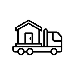moving truck icon for your website design, logo, app, UI. 