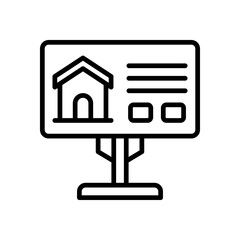 billboard icon for your website design, logo, app, UI. 