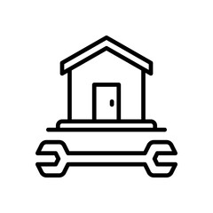 house repair icon for your website design, logo, app, UI. 