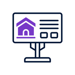 billboard icon for your website design, logo, app, UI. 