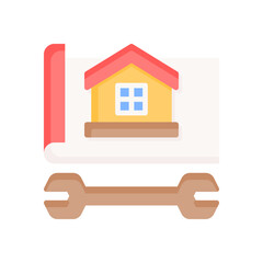 home renovation icon for your website design, logo, app, UI. 