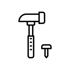 hammer icon for your website design, logo, app, UI. 
