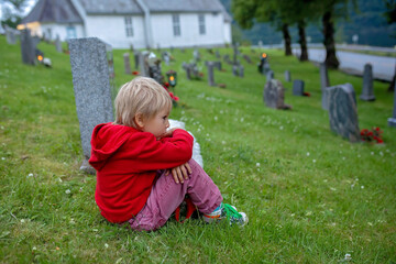 People, children enjoying the amazing views in Norway to fjords, mountains and other beautiful...