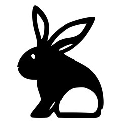 vector illustration of rabbit shape
