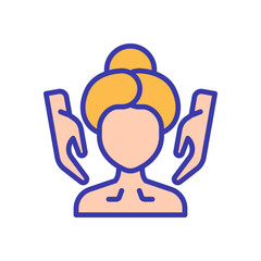 massage icon for your website design, logo, app, UI. 