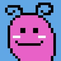 pixel art of cute monster cartoon