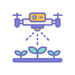 watering drone icon for your website design, logo, app, UI. 