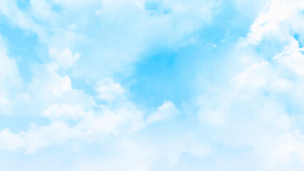 Beautiful views of blue sky, white clouds arranged randomly.  Cloudy blue sky abstract background, blue sky background with tiny clouds,