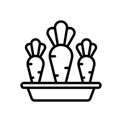 carrot icon for your website design, logo, app, UI. 