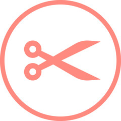 Scissors icon in flat style 