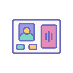 video doorbell icon for your website design, logo, app, UI. 