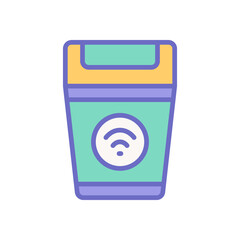 smart trash icon for your website design, logo, app, UI. 