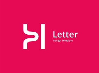 Letter H logo icon design template elements