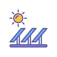 solar energy icon for your website, mobile, presentation, and logo design.