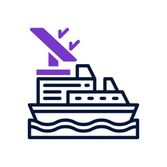 Obraz premium ship icon for your website, mobile, presentation, and logo design.