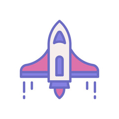 spaceship icon for your website design, logo, app, UI. 