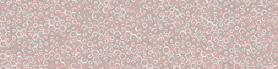  Hexagonal Maze pattern abstract illustration