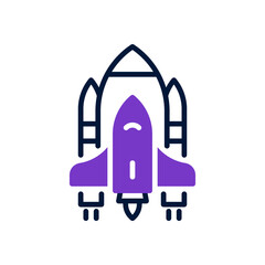 space shuttle icon for your website design, logo, app, UI. 