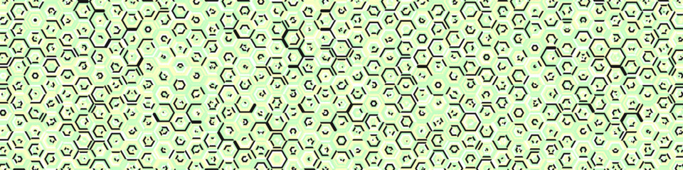  Hexagonal Maze pattern abstract illustration