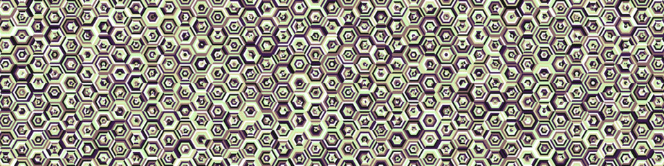  Hexagonal Maze pattern abstract illustration