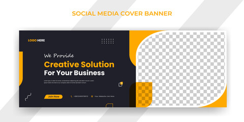 Obraz premium Business marketing agency social media banner or social media template