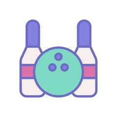 bowling icon for your website design, logo, app, UI. 