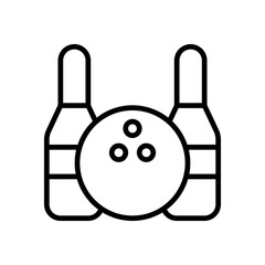bowling icon for your website design, logo, app, UI. 
