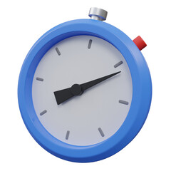 timer 3d icon illustration with transparent background