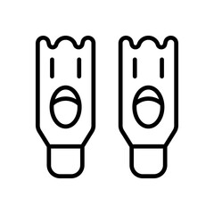 flippers icon for your website design, logo, app, UI. 