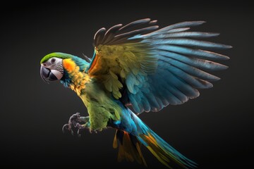 Illustration of a wild animal -  Parrot - Created with Generative ai