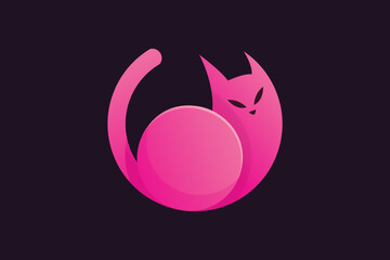 Pink Cat Logo