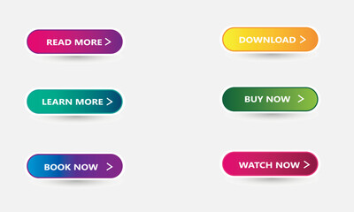 buttons for web vector