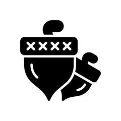 acorn icon for your website design, logo, app, UI. 