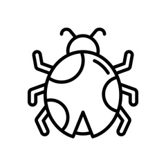 ladybug icon for your website design, logo, app, UI. 