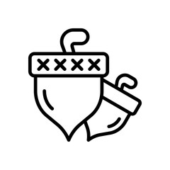 acorn icon for your website design, logo, app, UI. 