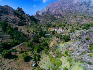 Orgoes, located in Santiago, Cabo Verde, is a beautiful location to capture stunning aerial photos. With its rugged coastline and picturesque beaches, this area offers a breathtaking view