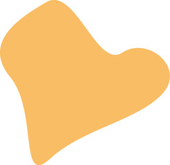 Orange geometrical blot for background