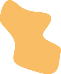 Orange geometrical blot for background