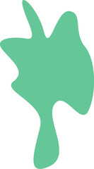 Obraz premium Green geometrical blot for background