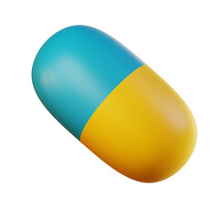 3d medical capsule medicine