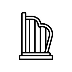 harp icon for your website design, logo, app, UI. 