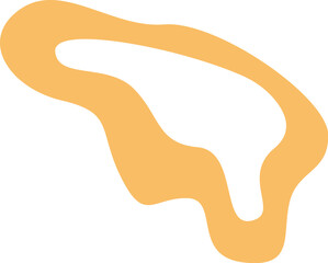 Orange geometrical blot for background