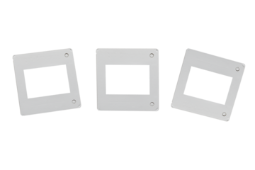 Three transparency holders png no background set