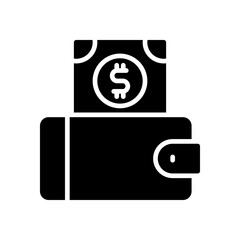 wallet icon for your website design, logo, app, UI. 