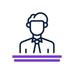 employee icon for your website design, logo, app, UI. 