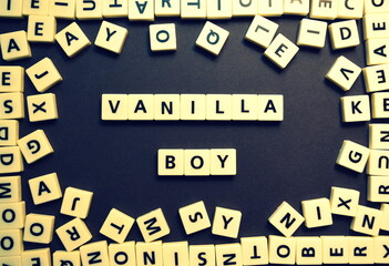 Vanilla boy Letters and words tiles