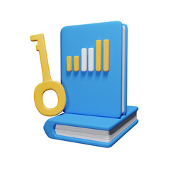 Financial Books 3d illustration