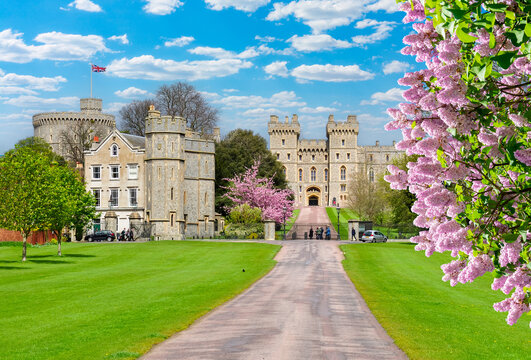 Windsor Castle In Spring, London Suburbs, UK