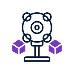 vr camera icon for your website design, logo, app, UI. 