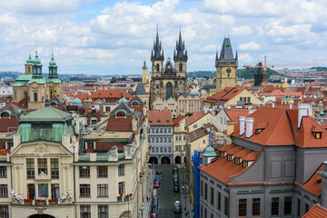 Obraz premium Views of the city Prague in the Czech Republic